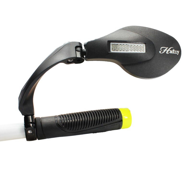 Hafny Handlebar Bike Mirror  Stainless Steel Lens Mirror  Bicycle Rearview Mirror  Safety Reflector  E-bike Mirror  Cycling Mirror  HF-MR081 - Image 4